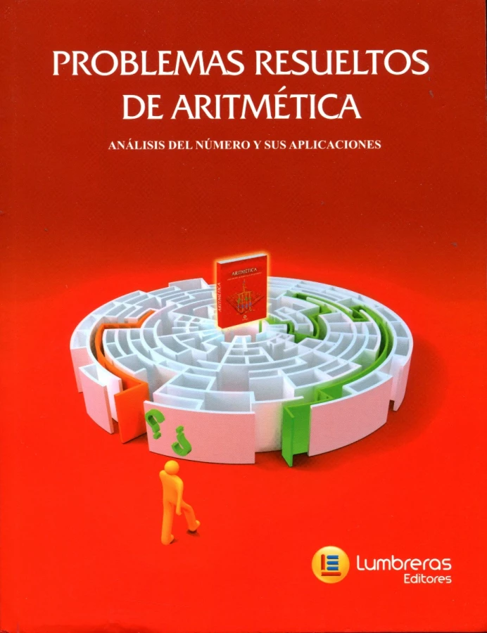 Portada del solucionario Problemas resueltos de Aritmética
