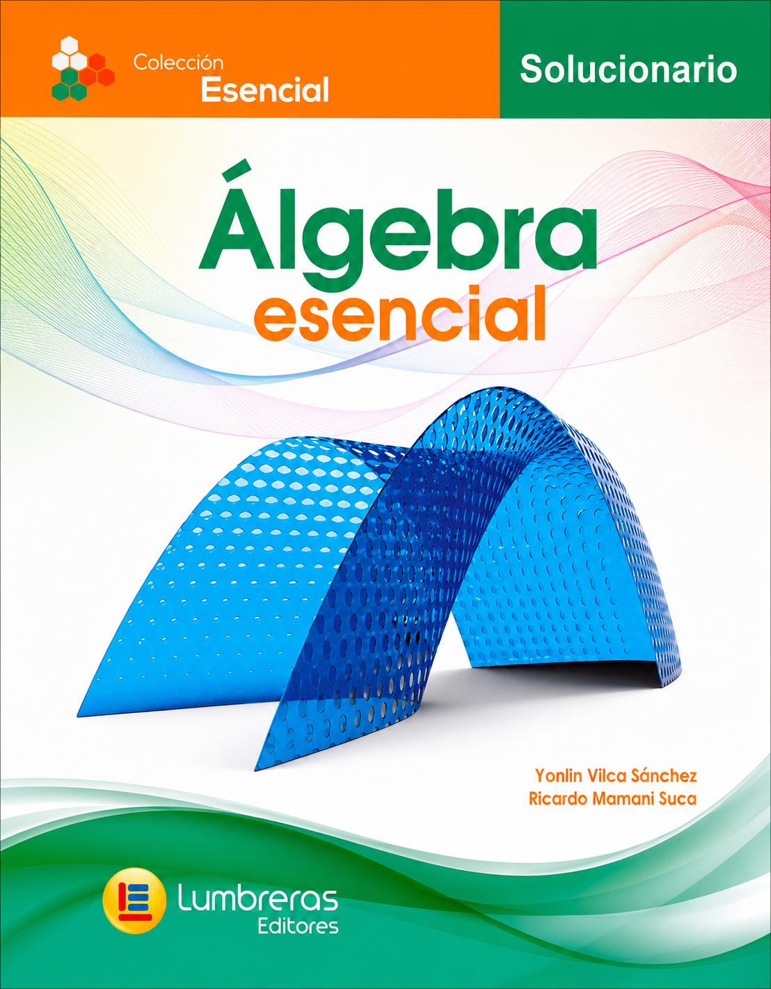 Portada del solucionario de Álgebra esencial