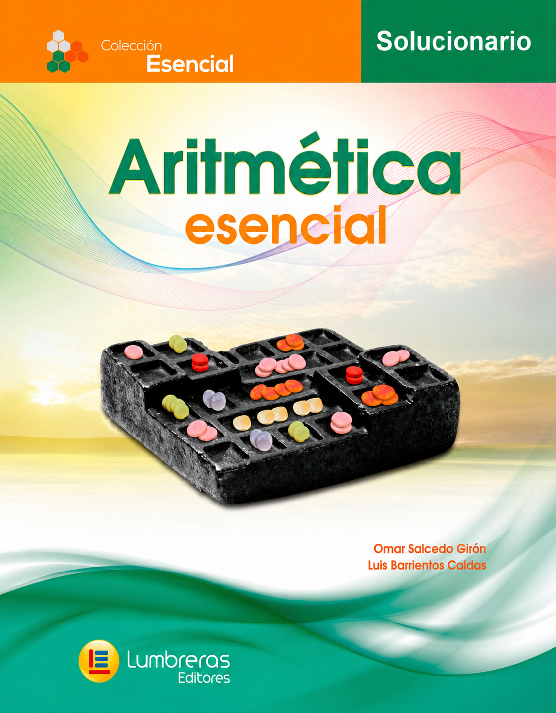 Portada del solucionario de Aritmética esencial