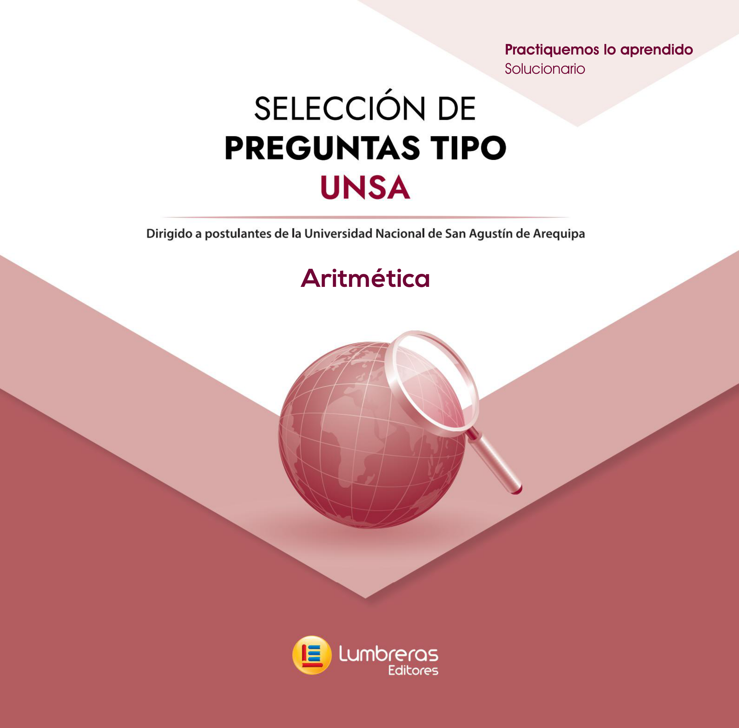 Portada del solucionario UNSA de Aritmética