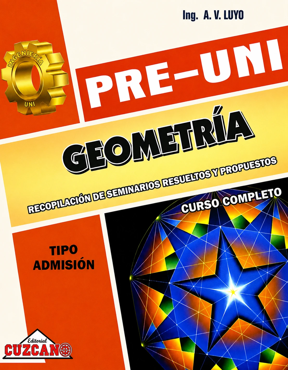 Portada de Geometría PREUNI Tipo Admisión